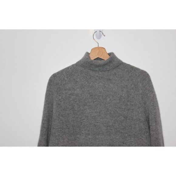 The Limited Lambswool Angora Blend Gray Turtleneck Sweater Soft Warm Medium - Picture 2 of 7